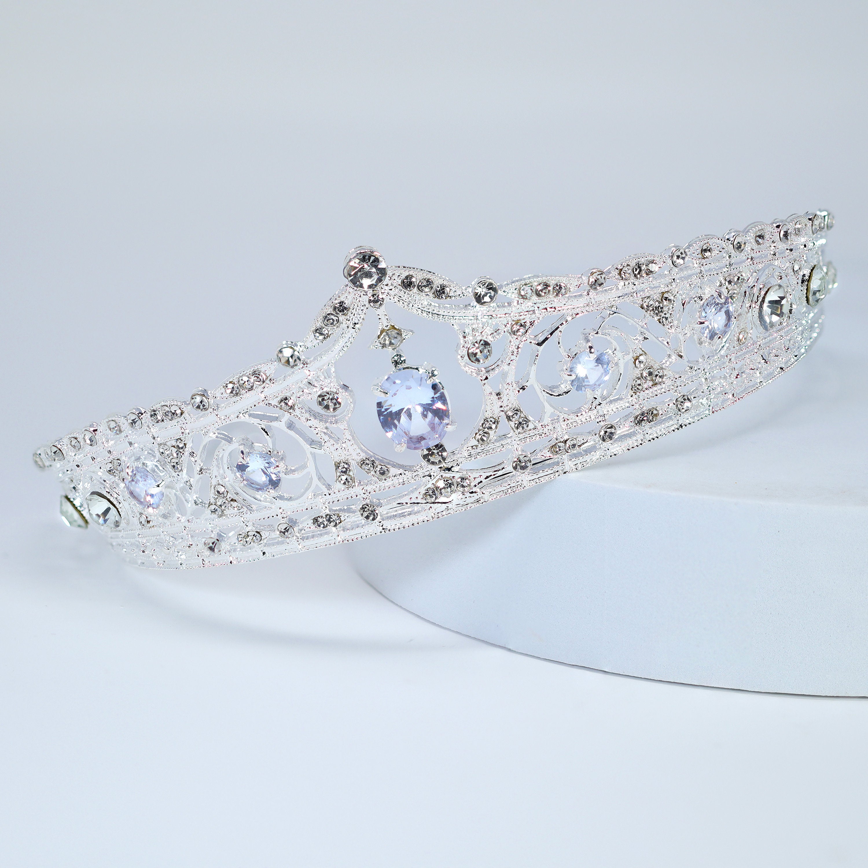 Luxury Swarovski Crystals & Big Cubic Zirconia Queen Tiara , Bridal Crown Tiara, Crystal Wedding Tiara, Crystal Wedding Crown, Tiara Bride