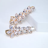 Set Of 2 Flower Leaf Bridal Hair Clip, Bridesmaid Gift, Wedding Hair Accessory.
