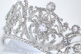 Shimmering Majesty Big Cubic Zirconia Queen Tiara , Rhinestone Bridal Crown Tiara, Crystal Wedding Tiara, Crystal Wedding Crown, Tiara Bride