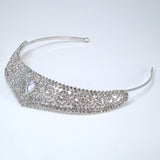 Luxury Rhinestone Droplet Big Cubic Zirconia Queen Tiara , Bridal Crown Tiara, Crystal Wedding Tiara, Crystal Wedding Crown, Tiara Bride