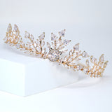 Imperial Blossom Diadem Queen Tiara , Bridal Crown Tiara, Swarovski Crystal Wedding Tiara, Crystal Wedding Crown, Tiara Bride