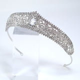 Luxury Rhinestone Droplet Big Cubic Zirconia Queen Tiara , Bridal Crown Tiara, Crystal Wedding Tiara, Crystal Wedding Crown, Tiara Bride