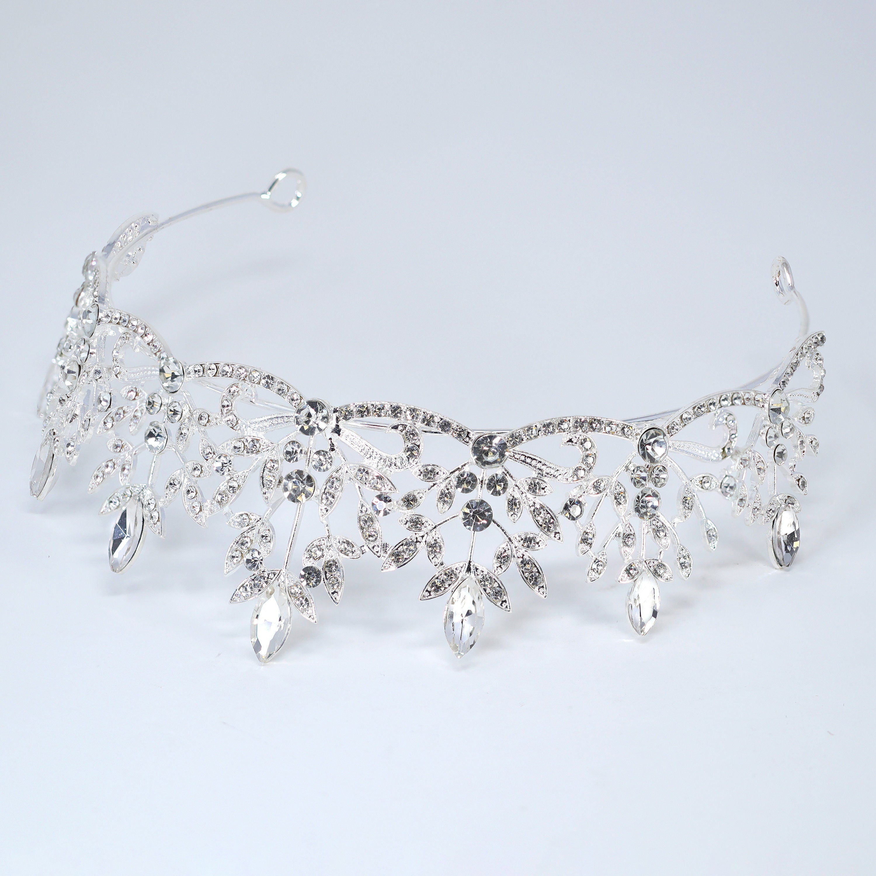 Glittering Grace Rhinestone Queen Tiara , Rhinestone Bridal Crown Tiara, Crystal Wedding Tiara, Crystal Wedding Crown, Tiara Bride