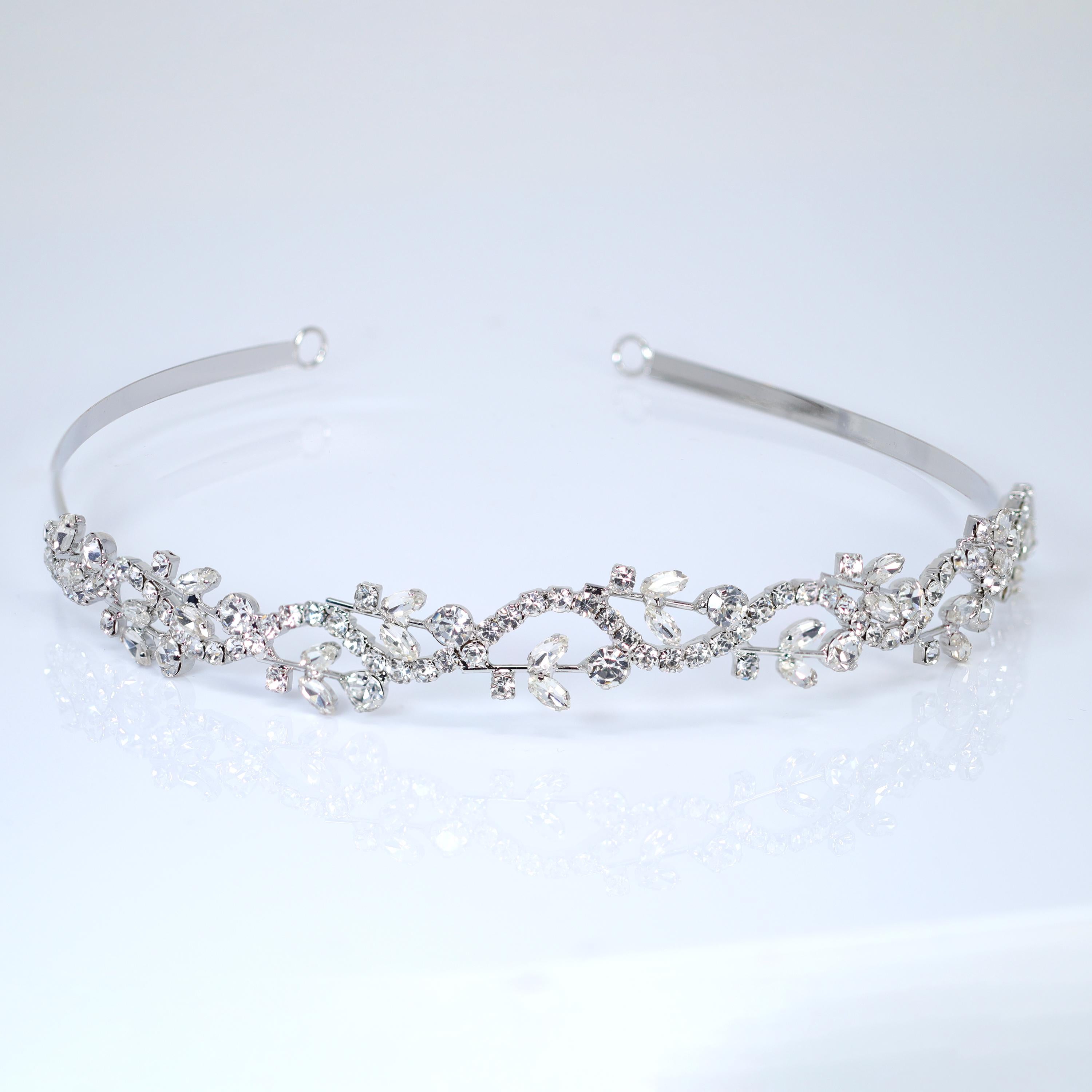 Swarovski Crystals Vine Crystal Whisper Headband, Hair Vine Headband, Bridal Hair, Rhinestone Delicate Headband.