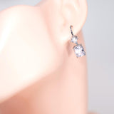 CZ Bridal Bliss Earrings, Long Bridal Jewelry, Bridal Earrings, Crystal Bridal Earrings, Statement Earrings Cz