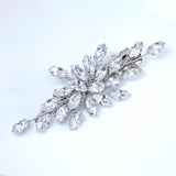 Leafy Arcade CZ And Rhinestone French Hair Clip, Bridal Hair Accessories, Bridesmaid Gift, Wedding Hair Accessory, Bridal Hair Clip
