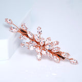 Leafy Arcade CZ And Rhinestone French Hair Clip, Bridal Hair Accessories, Bridesmaid Gift, Wedding Hair Accessory, Bridal Hair Clip