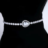 CZ Diamond Tear of Light Dainty Necklace and Earrings Set, Long Bridal Earrings And Necklace, Statement Earrings Cz Necklace Set.