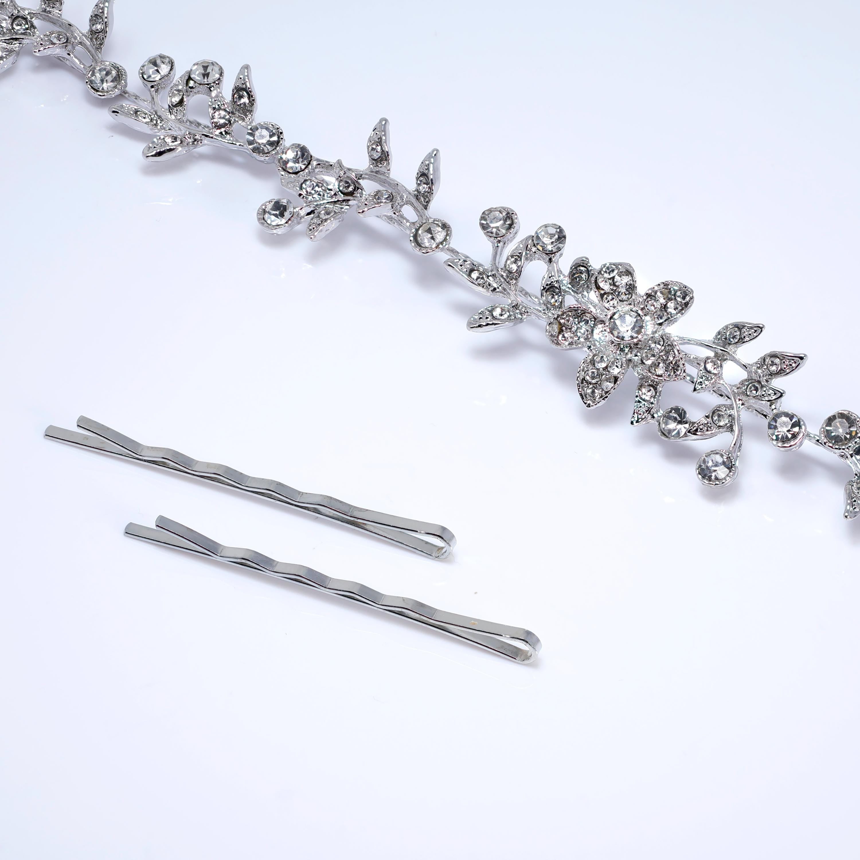 Rhinestones Floral Vine Starlite Garland Hair Vine Headband, Bridal Hair Vine, Rhinestone Headband, Delicate Headband, Hair accessories.