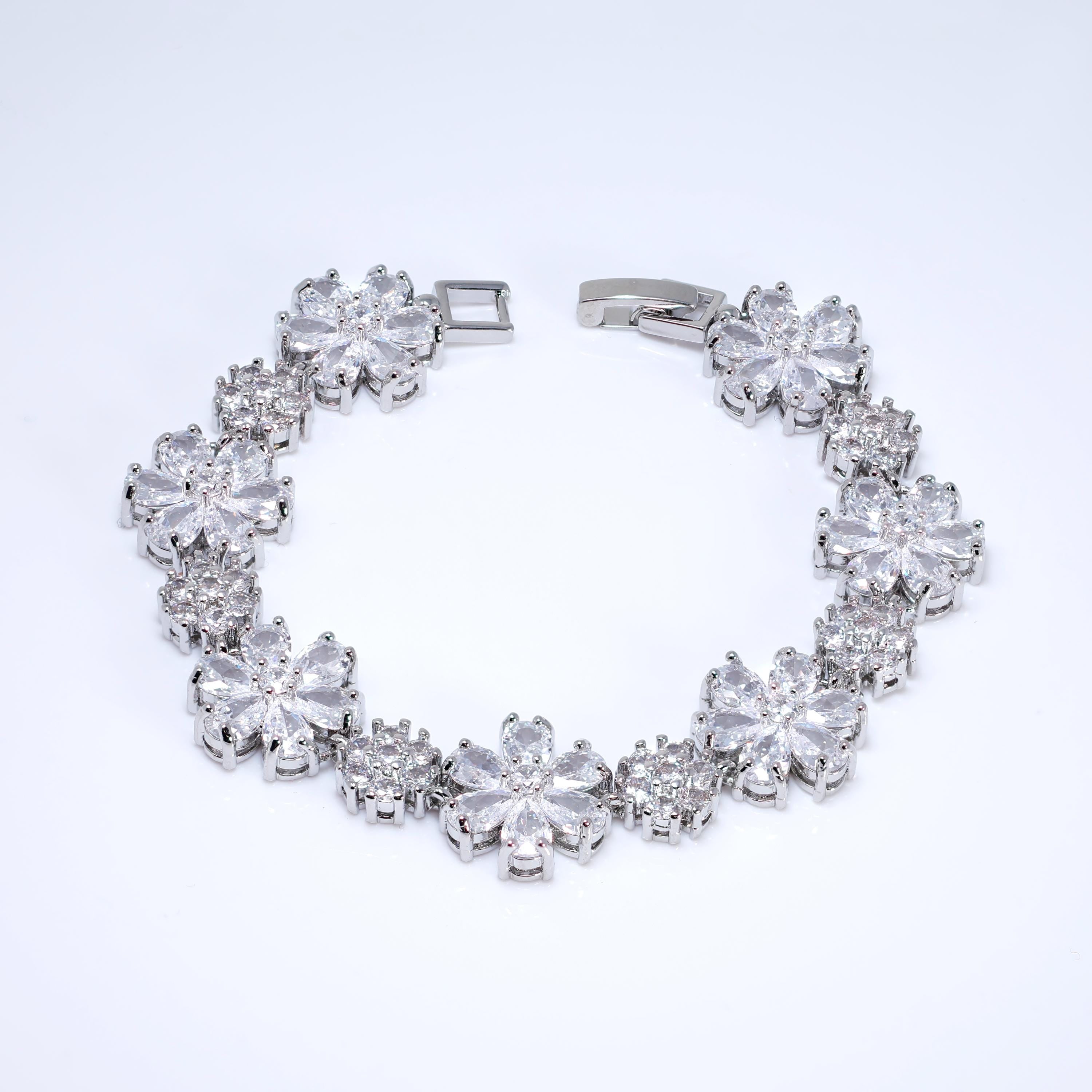 CZ Garden of Light Upon the Wrist Bracelet , Diamond Bracelet, Bracelet Femme, Wedding Bracelet, Bridesmaid Gift, Bride Bracelet.