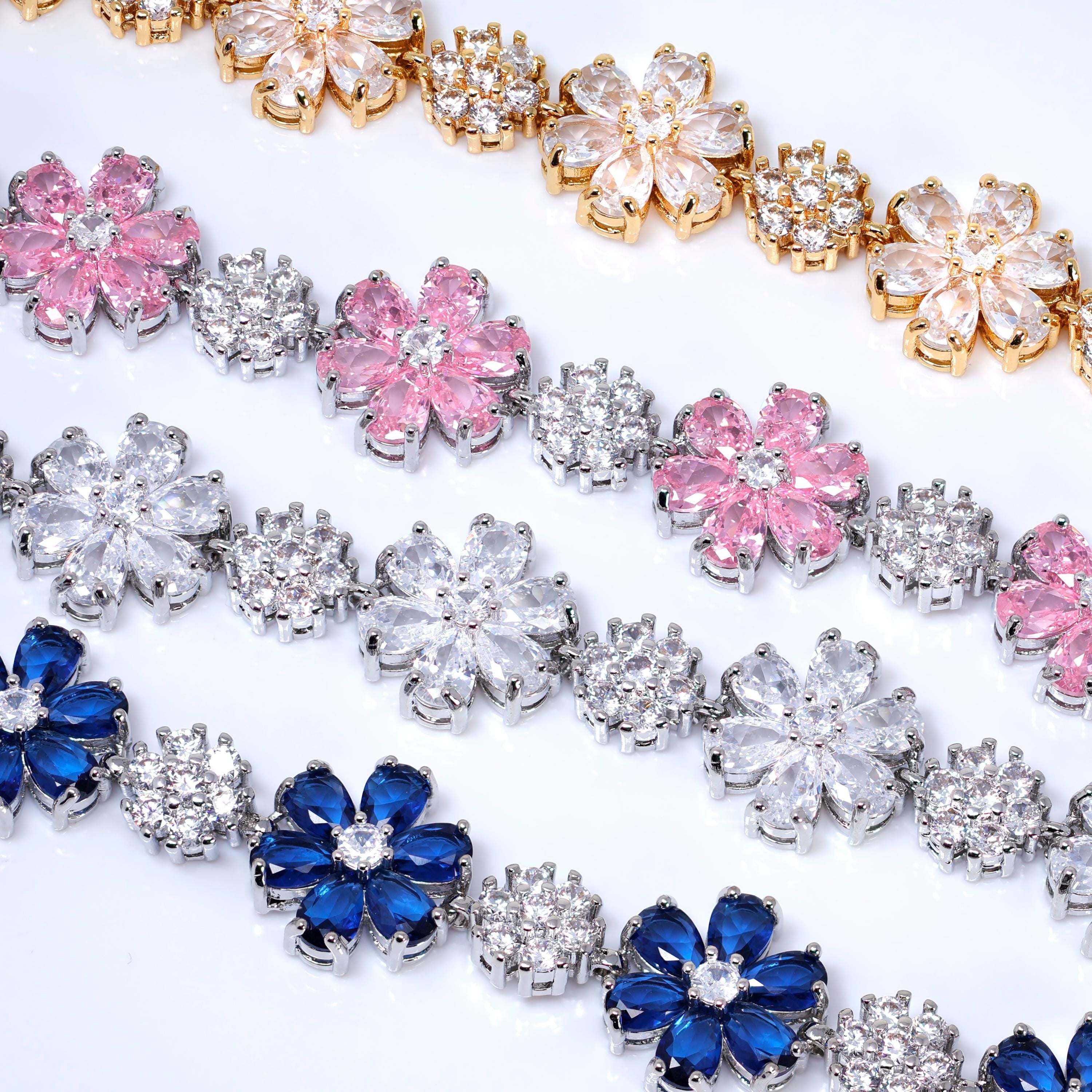 CZ Garden of Light Upon the Wrist Bracelet , Diamond Bracelet, Bracelet Femme, Wedding Bracelet, Bridesmaid Gift, Bride Bracelet.