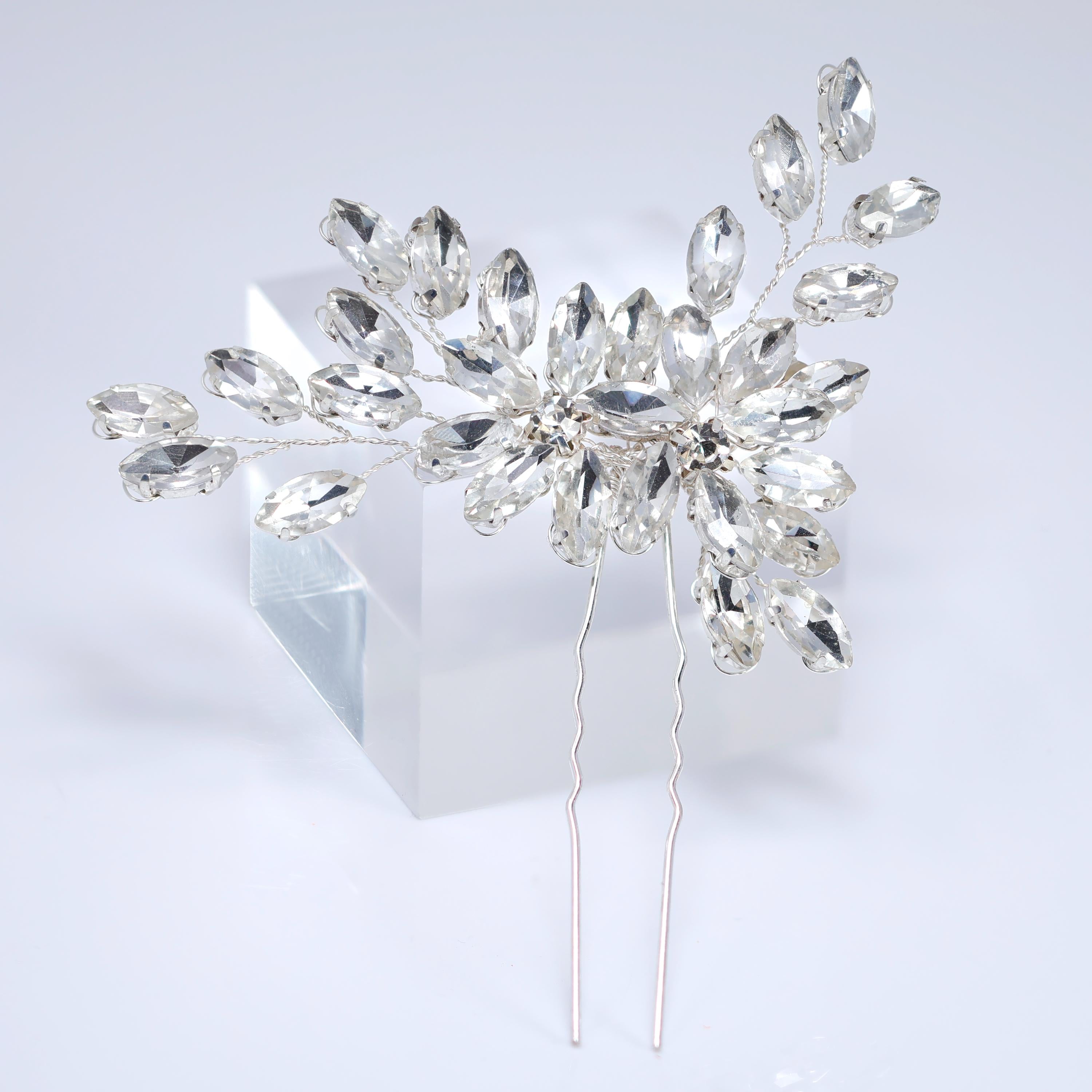 Swarovski Crystal Ethereal Radiance Hair Pin , Swarovski Hair pin, Bridal Hair Accessories, Gift For Her