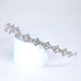 Swarovski Crystals Crown of Eternity Headband, Hair Vine Headband, Bridal Hair, Rhinestone Delicate Headband.