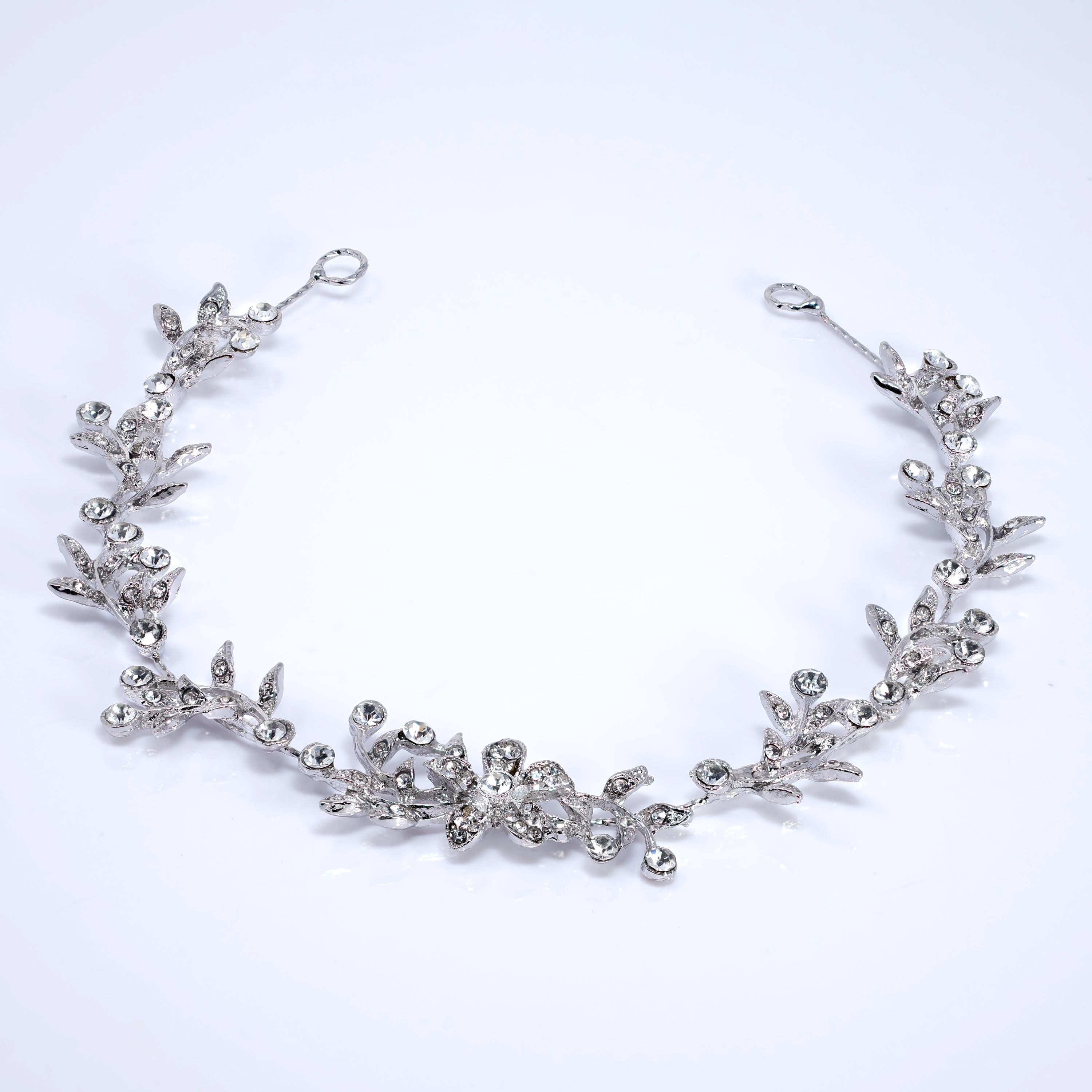 Rhinestones Floral Vine Starlite Garland Hair Vine Headband, Bridal Hair Vine, Rhinestone Headband, Delicate Headband, Hair accessories.