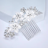 Gilded Petals And Silent Vows Bridal Hair Comb, Bridal Hair Piece, Bridal Hair Accessories, Wedding Hair Accessory.