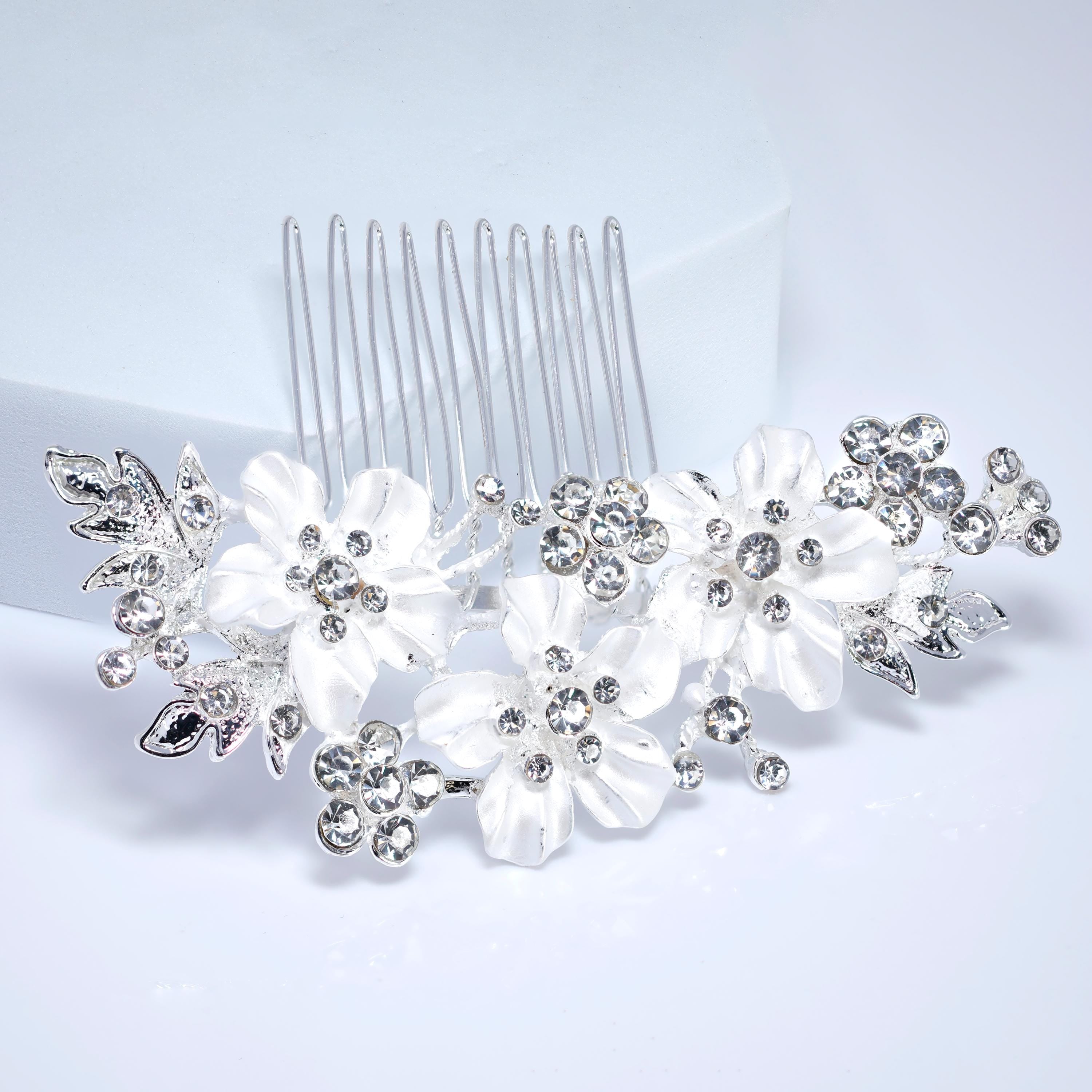 Gilded Petals And Silent Vows Bridal Hair Comb, Bridal Hair Piece, Bridal Hair Accessories, Wedding Hair Accessory.