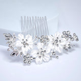 Gilded Petals And Silent Vows Bridal Hair Comb, Bridal Hair Piece, Bridal Hair Accessories, Wedding Hair Accessory.