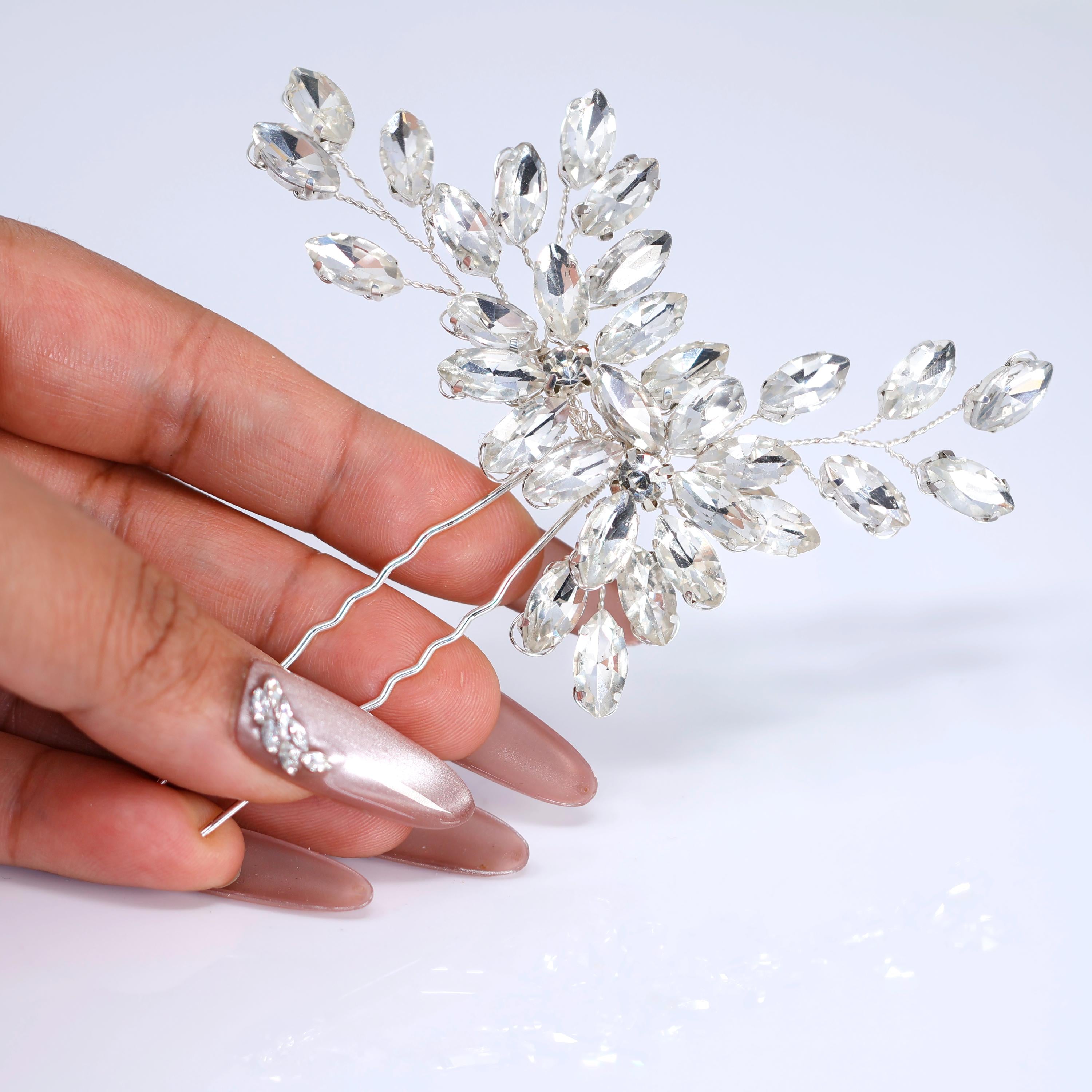 Swarovski Crystal Ethereal Radiance Hair Pin , Swarovski Hair pin, Bridal Hair Accessories, Gift For Her
