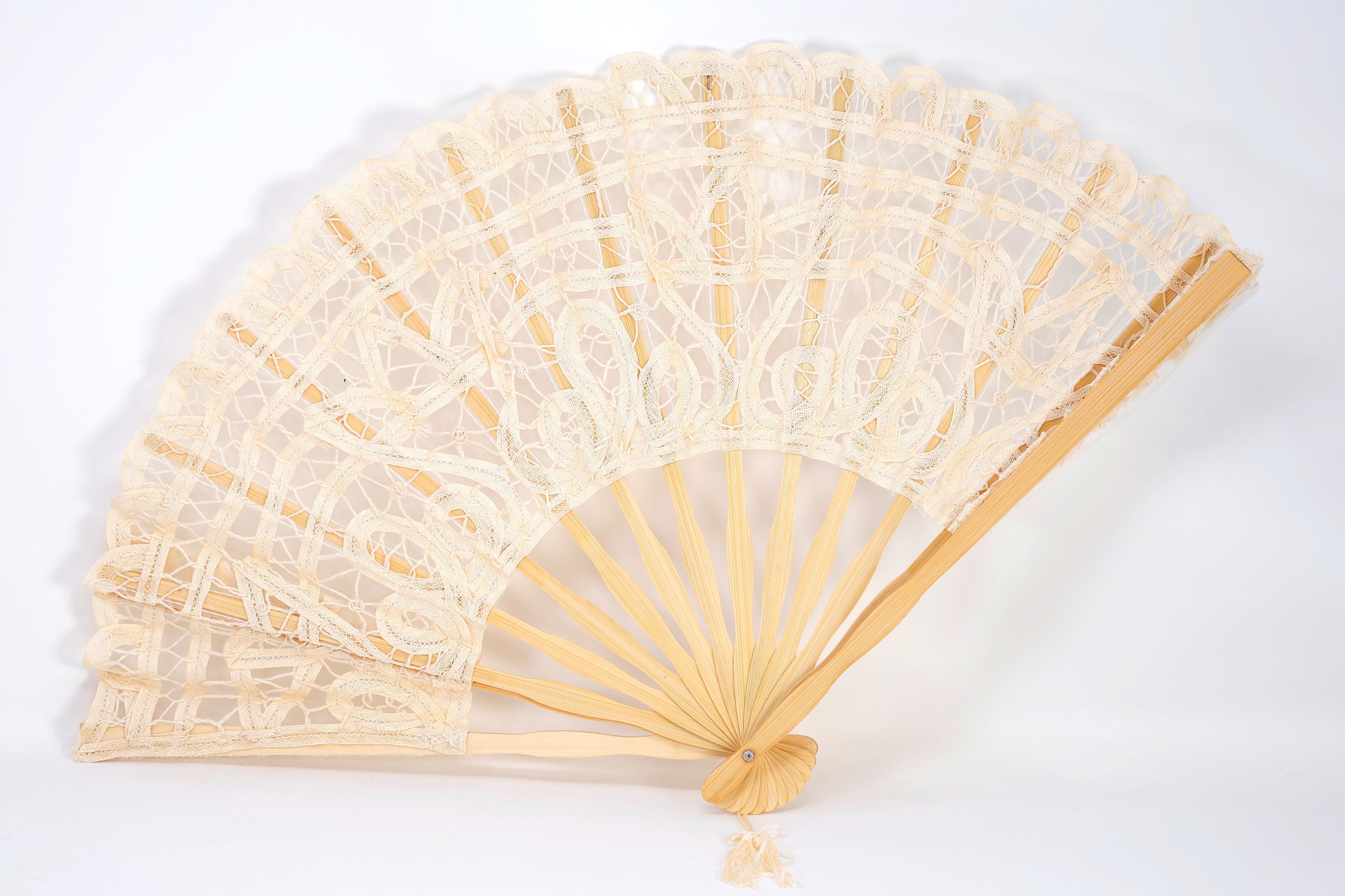 Bridal Lace Folding Hand Fan, Gift For Her, Gift For Mom, Bridesmaid Accessories, Bamboo Hand Fan