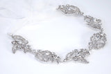 Crystal Garden Vine Bridal Headband, Bridal Hair Vine, Delicate Headband, Hair accessories.