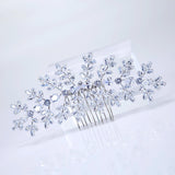Cubic Zirconia Diamond Ever After Blossoms Bridal Hair Comb, Bridal Hair Accessories, Wedding Hair Accessory, Bridal Hair Comb.