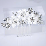 Gilded Petals And Silent Vows Bridal Hair Comb, Bridal Hair Piece, Bridal Hair Accessories, Wedding Hair Accessory.