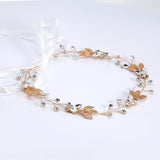 Rhinestones Dainty Gold Leafy Hair Vine Headband, Bridal Hair Vine, Delicate Headband, Hair accessories.