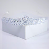 CZ Frosted Fern Marquise Tiara , bridal Crown Tiara, Floral Leaves crystal wedding tiara, Crystal Bride, Wedding Crown
