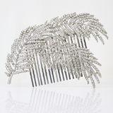 Crystals Feather Bridal Hair piece, Bridal Hair Accessories, Wedding Hair Accessory, Bridal Hair Comb. Active Restock requests: 0 - TheMillenniumBride