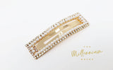 Crystals Pearl Hair Clip, Bridal Hair Accessories, Bridesmaid Gift, Wedding Hair Accessory, Bridal Peach Hair Clip