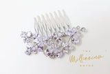 Cubic Zirconia, Diamond Butterfly Floral Bridal Hair Comb, Bridal Hair Accessories, Wedding Hair Accessory, Bridal Hair Comb.