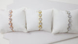 Cubic Zirconia Diamond Drop Crystal Bracelet, Diamond Bracelet, Bridal Jewelry, Bridesmaid Gift, Statement Bracelet.