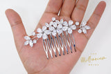 Cubic Zirconia, Diamond Floral Vine Leaves Bridal Hair Comb, Bridal Hair Accessories, Wedding Hair Accessory, Bridal Hair Comb