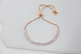 Cubic Zirconia Red Diamond Crystal Bracelet, Diamond Bracelet, Bridal Jewelry, Bridesmaid Gift, Statement Bracelet.