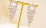 Cubic Zirconia TearDrop Crystal/Diamond Earrings, Long Bridal Jewelry, Bridal Earrings, Crystal Bridal Earrings, Statement Earrings Cz
