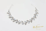 CZ Dainty Vine Leaves Crystal Hair Vine Headband, Bridal Hair Vine, Delicate Headband, Hair accessories.