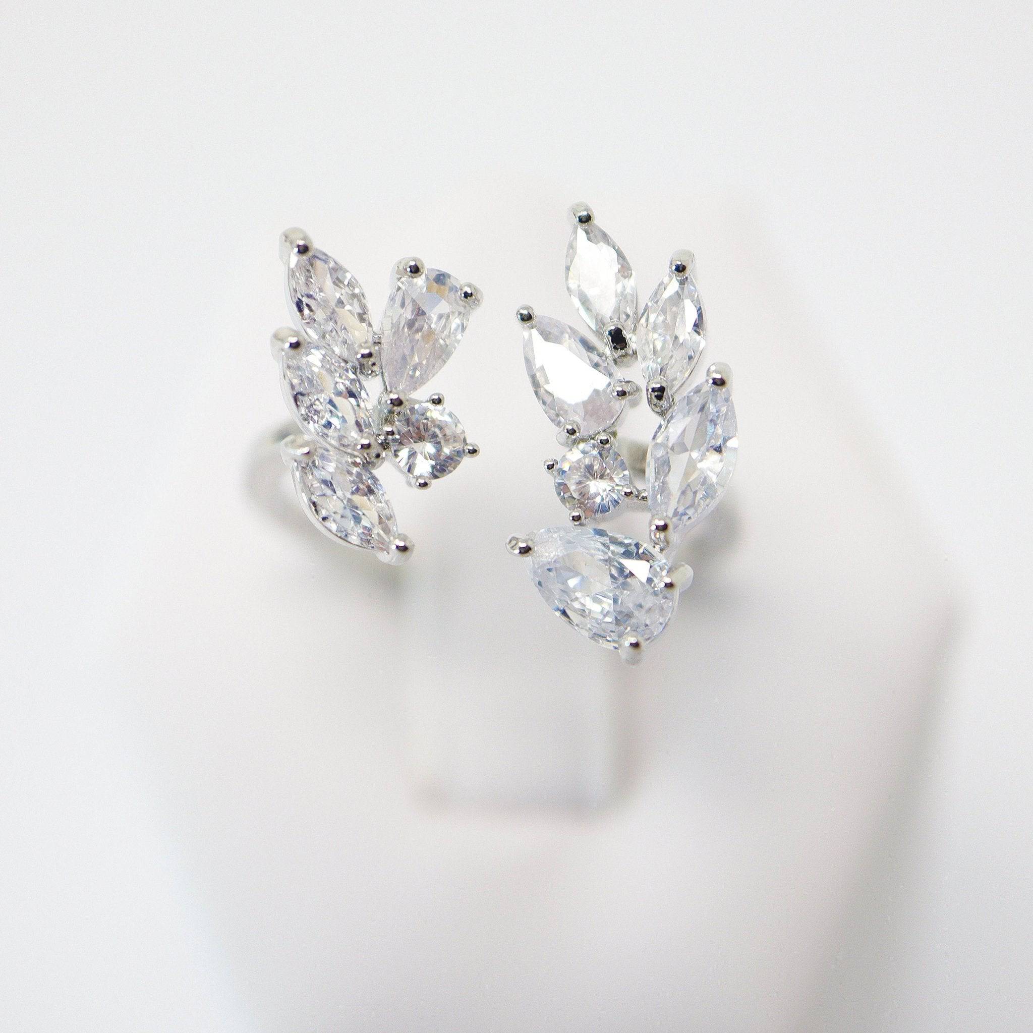 CZ Falling for you Proposal Ring, Statement Ring, Engagement Ring, Promise Ring For a Friend, Friendship ring.