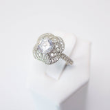 CZ Princess's smile Proposal Ring, Statement Ring, Engagement Ring, Two Ring Set, Promise Ring For a Friend, Friendship ring.