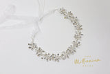 Dainty Rhinestones Crystal Vine Leaves Headband, Bridal Hair Vine, Delicate Headband, Hair accessories.