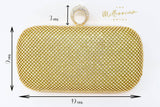Gold Crystal Wedding Clutch, Statement Bag, Evening Clutch, Wedding Clutch, Bridal Bag, White Cross Body Bag