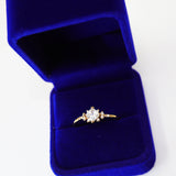 CZ Dainty Gold Proposal Ring, Statement Ring, Engagement Ring, Two Ring Set, Promise Ring For a Friend, Friendship ring.