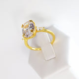 CZ Brightest beginning Proposal Ring, Statement Ring, Engagement Ring, Two Ring Set, Promise Ring For a Friend, Friendship ring