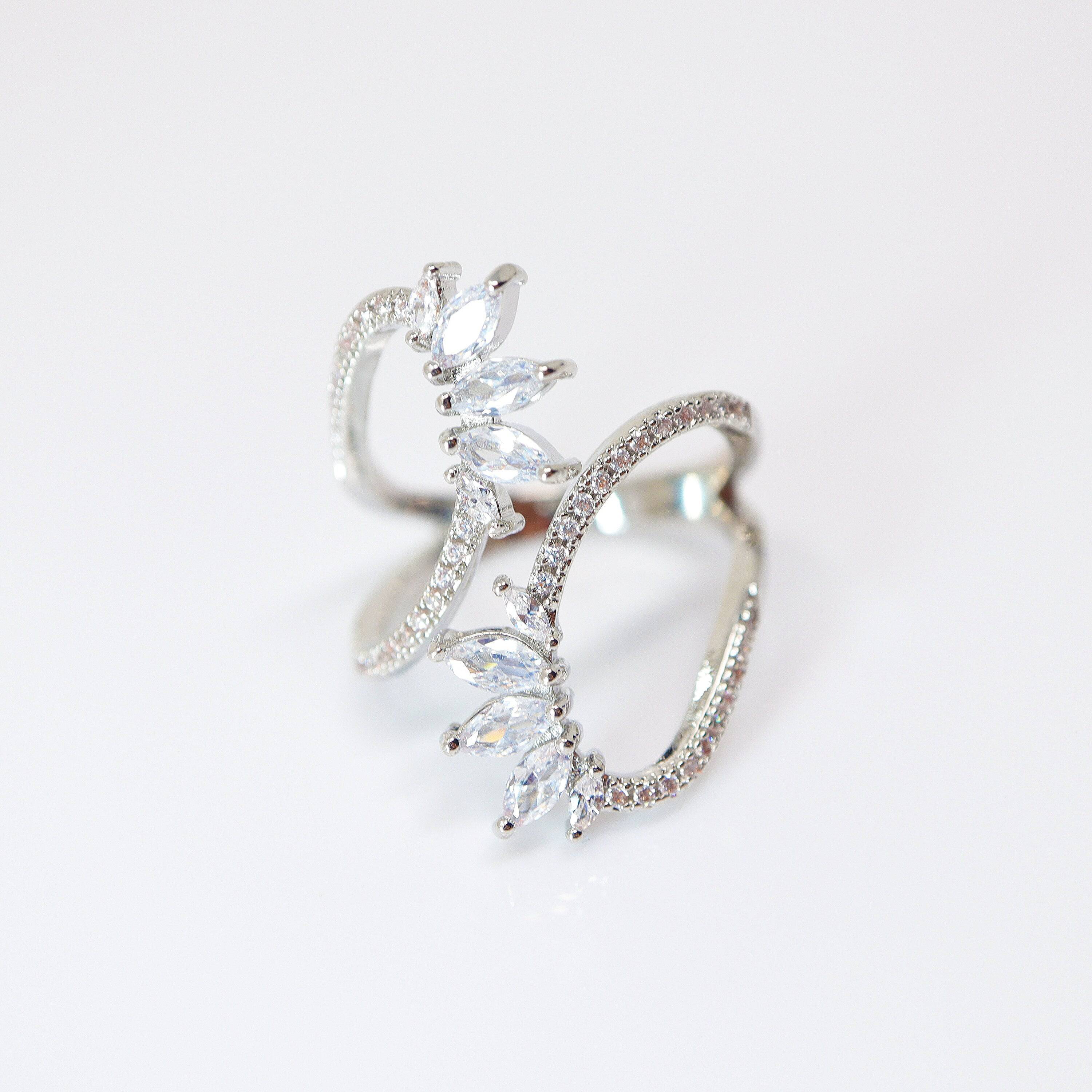 CZ  Wild Infinite Love Statement Ring, Engagement Ring, Promise Ring For a Friend, Friendship ring.