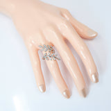 CZ Enchanted Vine Leaves Proposal Ring, Statement Ring, Engagement Ring, Promise Ring For a Friend, Friendship ring.