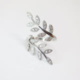 CZ Enchanted Vine Leaves Proposal Ring, Statement Ring, Engagement Ring, Promise Ring For a Friend, Friendship ring.
