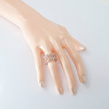 CZ Shiny Garden Statement Ring, Engagement Ring, Promise Ring For a Friend, Friendship ring.