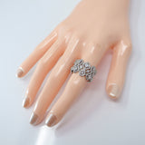 CZ Shiny Garden Statement Ring, Engagement Ring, Promise Ring For a Friend, Friendship ring.