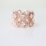 CZ Shiny Garden Statement Ring, Engagement Ring, Promise Ring For a Friend, Friendship ring.