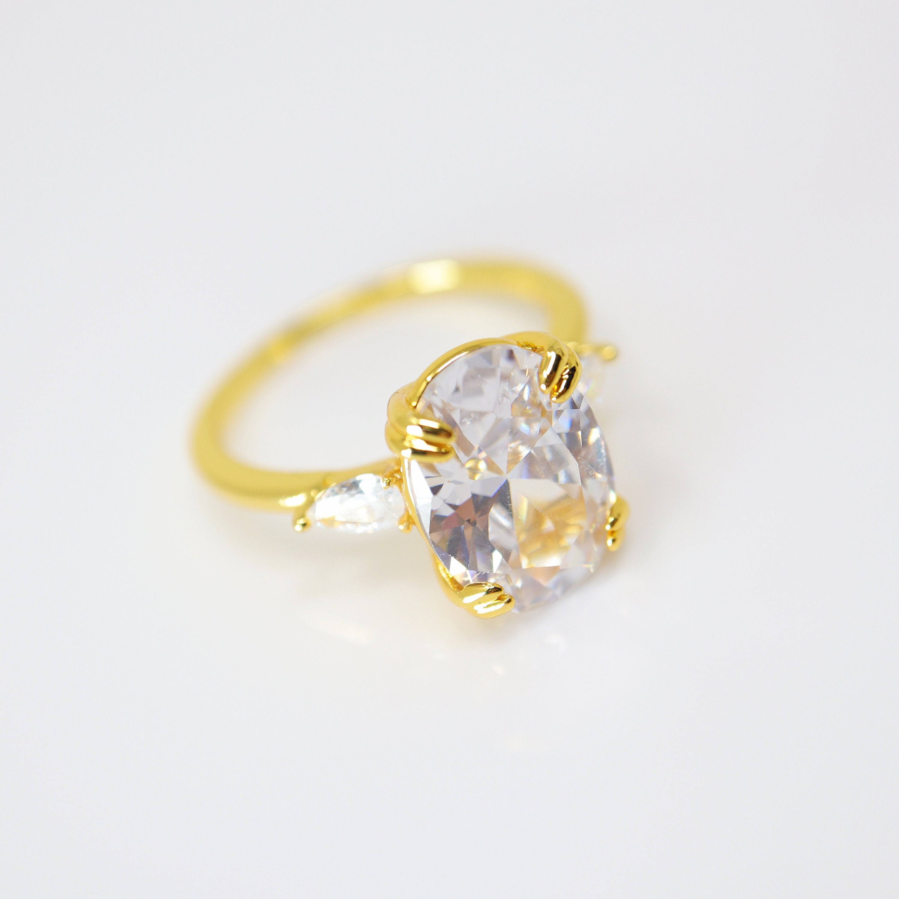 CZ Brightest beginning Proposal Ring, Statement Ring, Engagement Ring, Two Ring Set, Promise Ring For a Friend, Friendship ring