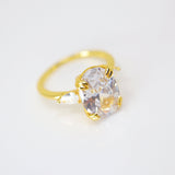 CZ Brightest beginning Proposal Ring, Statement Ring, Engagement Ring, Two Ring Set, Promise Ring For a Friend, Friendship ring
